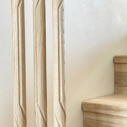 Фрезерованные деревянные перила